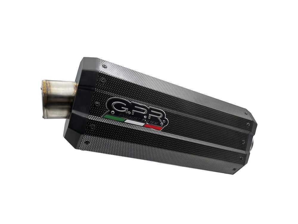 GPR EXHAUST COMPATIBLE WITH CF MOTO 800 MT TOURING 2022-2024, DUNE POPPY, APPROVED EXHAUST, SILENCER WITH REMOVABLE DB KILLER AND SPECIFIC FITTING