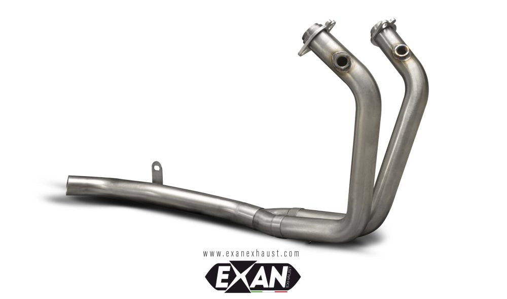 EXAN MOTO MORINI X-CAPE (2021-24) – COMPLETE 2-1 STEEL MANIFOLD (MUFFLER NOT INCLUDED)