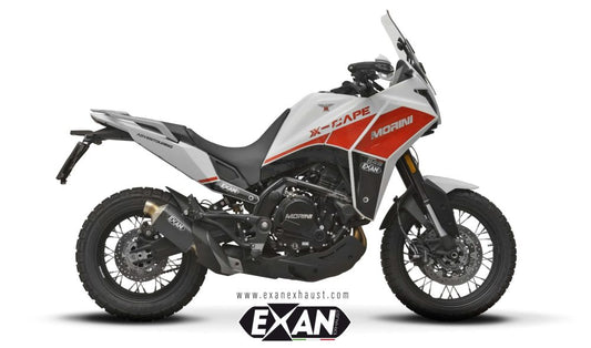 EXAN MOTO MORINI X-CAPE (2021-24) – X-RALLY SILENCER – LOW POSITION