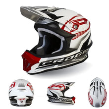 PRO GRIP Casco 3150-127 Fibra Bianco/Rosso L
