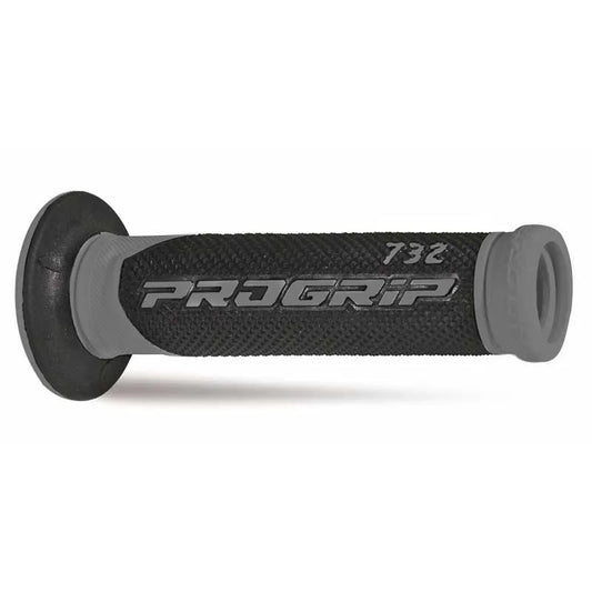 PROGRIP Scooter Grips 732-187 - Double Density - Grey/Black Without Hole 