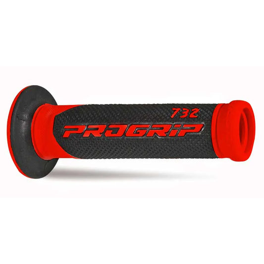 PROGRIP Road Grips 732-OE-149 - Double Density - Red/Black With Hole 