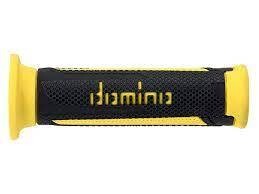 DOMINO PAIR OF ANTHRACITE/TOURISM YELLOW GRIPS 