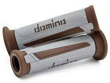PAIR OF SILVER/BROWN TOURISM GRIPS