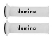 DOMINO COPPIA MANOPOLE BIANCO/NERO ROAD-RACING