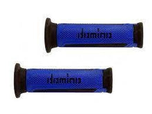 DOMINO PAIR OF BLUE/BLACK TOURISM GRIPS 