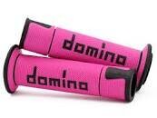 DOMINO COPPIA MANOPOLE FUCSIA/NERO ROAD-RACING