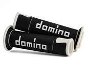 COPPIA MANOPOLE NERO/BIANCO ROAD-RACING