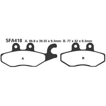 PAIR OF EBC SFA SFA418 PADS