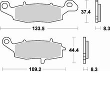 BRAKING SINTERED FRONT LEFT PADS P50782 KAWASAKI / SUZUKI