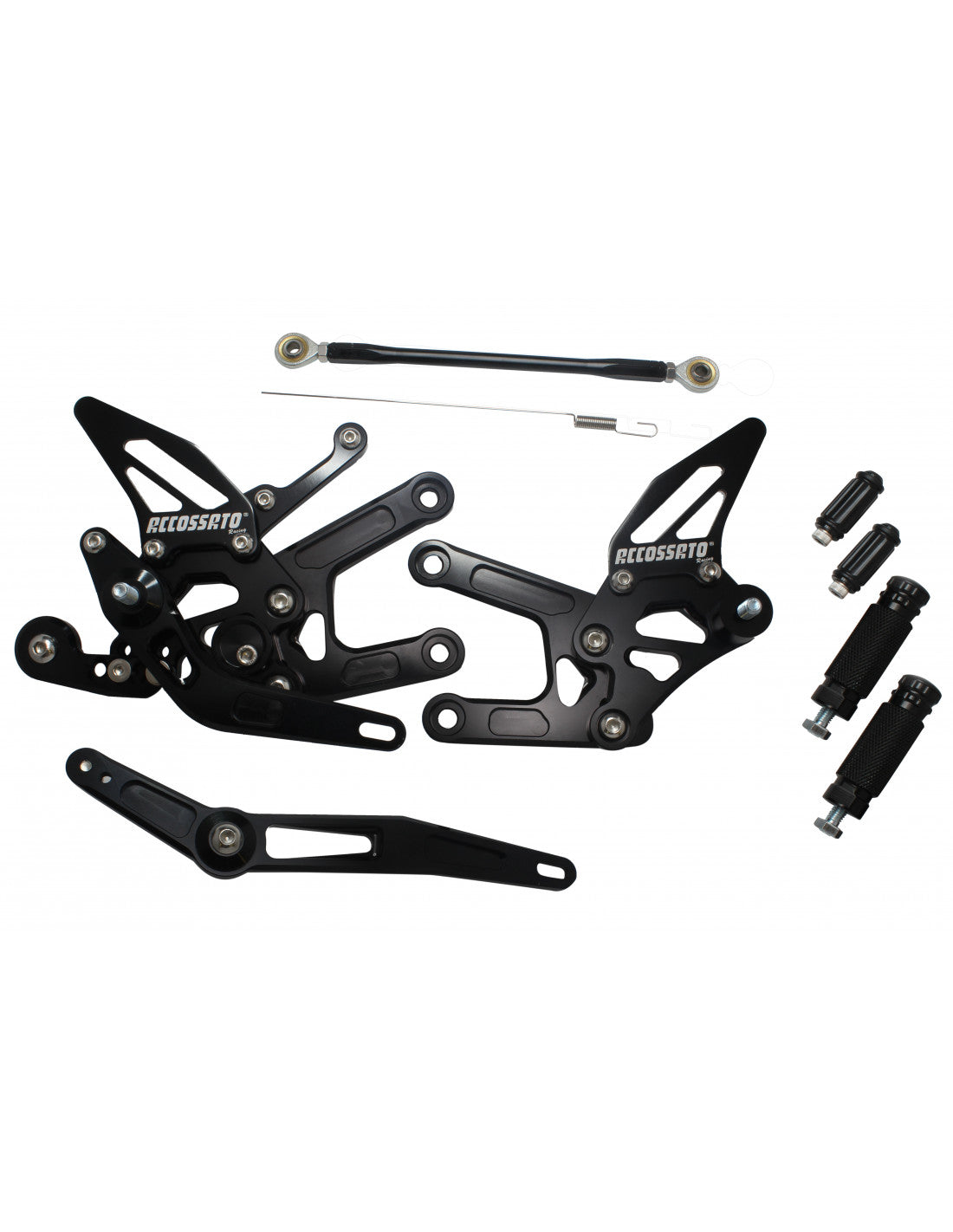 Accossato Adjustable Street-Racing Footpegs, Made of Aluminum Yamaha R6 2006-2012