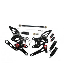 ACCOSSATO APRILIA Pedane 'Street-Racing' Regolabili Accossato, Realizzate In Alluminio, Per Moto