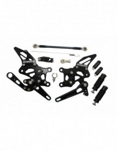 ACCOSSATO APRILIA Pedane 'Street-Racing' Regolabili Accossato, Realizzate In Alluminio, Per Moto