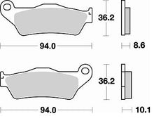 BRAKING SINTERED REAR PADS 794CM56