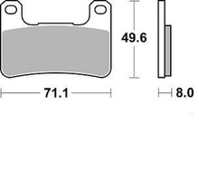 BRAKING FRONT PADS SINTERED PAD