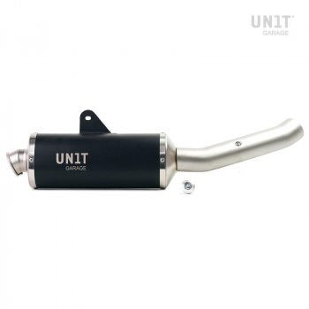 UNIT GARAGE BLACK TITANIUM EXHAUST DUCATI DESERTX